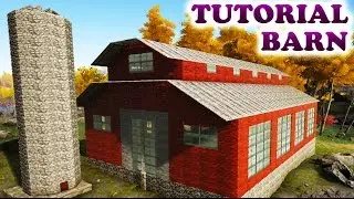 ARK AMERICAN RED BARN TUTORIAL (Building Tips and Tricks Ark Survival Evolved)