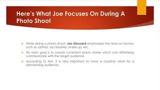 Joe Girouard Is Internationally Renowned For His Unique Fashion Photography Style
