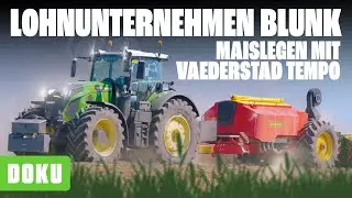 Lohnunternehmen Blunk : Maislegen mit Vaederstad Tempo (Lohnunternehmen Deutschland, Landwirtschaft)