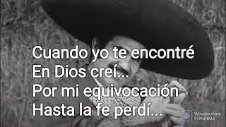 Mi Desgracia - Vicente Fernández (Karaoke) Pista desvocalizada