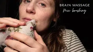 ASMR Brain Massage 💆 3 textures, fluffy mic, soft clicks ( No talking )