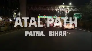 Night view of Atal Path, Patna.
