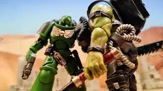 Warhammer 40K Salamanders VS Orks，Stop Motion Animation made by @CaptainPioneer