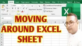 Moving around Excel sheet । Excel sheet mai home end page up page down ka use sikhe