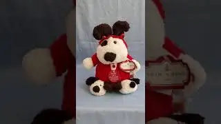 Dan Dee 12&rdquo; Dog w/ Puppy Slippers Musical Animated Lights Plush Stuffed Animal
