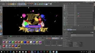 Cinema 4D R18 Tutorial | 15th Anniversary | Lessons 09 | Create khmer for logo 15th Anniversary