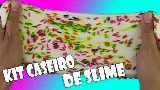 COMO FAZER COLA PARA SLIME - KIT SLIME CASEIRO TUDO CASEIRO