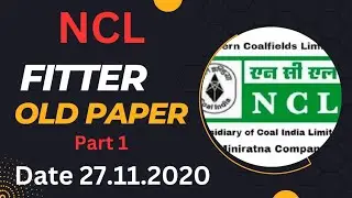 NCL FITTER TRADE OLD PAPER DATE 27/12/2020 FULLY EXPLAIN English/Hindi #iti #fitter @itionline9954