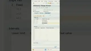 Диапазон значений в домене #sapabap #abaponhana #sapbtp #saps4hana #abapprogramming #abaponcloud ...