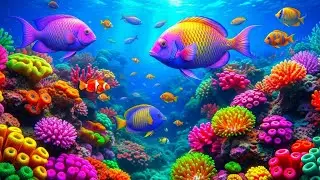 The Best 4K Aquarium – Soothing Jellyfish & Reef Fish with Sleep Music for Deep Relaxation