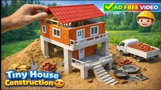 Tiny House Construction 😍 | Mini House Building Step by Step | No Ads