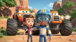 🦕 PAW Patrol & Blaze: The Ultimate Mega Torque T-Rex Power Rescue!