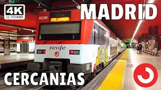 🚋 Double Decker Train 🚊 Madrid Cercan&iacute;as Atocha Station Walking Tour [4K 60FPS] Spain Renfe Railway