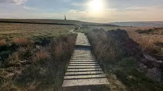 Spotland, Rochdale to Stoodley pike, Todmorden. Pennine way, 18 mile walk, Beautiful views