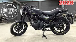 2026 Royal Enfield hunter  350 Graphite Grey Color Detailed Review✅🔥