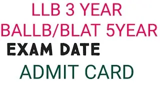 #bhuballb  exam date ,#bhullb  EXAM DATE,#bhu ,#bhu_entrance_2021 ,