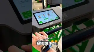 Our first time with Amazon Fresh. It&rsquo;s a self checkout cart. Got two pumpkins 🎃 🎃 #amazonfresh