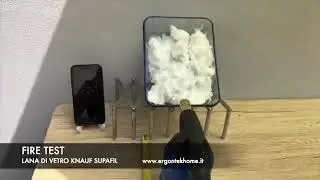 FIRE TEST CELLULOSA VS.LANA DI VETRO KNAUF SUPAFIL