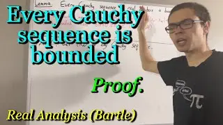 Proof that every Cauchy sequence is bounded (ILIEKMATHPHYSICS)