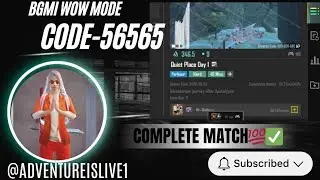 56565 Bgmi wow mode code 56565 Quiet place Day 1 map COMPLETE ✅ #bgmi #pubg #adventure #parkour #wow