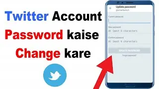 How To Change Password On Twitter