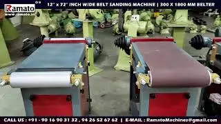 🔥 12x72 Ramato&reg; Belt Grinder | 3HP Industrial Belt Sander Machine for Metal Fabrication | 300x1800mm
