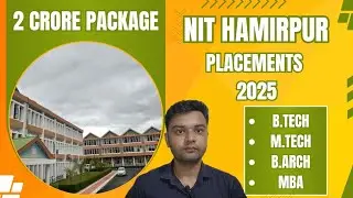2 Crores Package😍 | NIT Hamirpur Placements 2025🔥 | Branchwise Stats