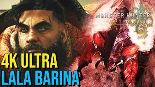 LALA BARINA Boss Fight (Hammer) - Monster Hunter Wilds (4K, ULTRA) - No Commentary