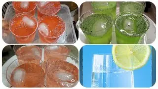 Different Types of Sharbat recipe| Refreshing Four Types of  Lemon Drinks| Refreshing Summer Drinks