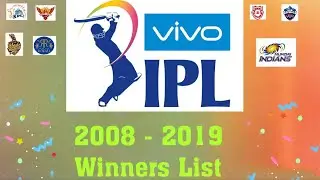 2008 - 2019 IPL Winners List || Cricket || Sports || SR Media