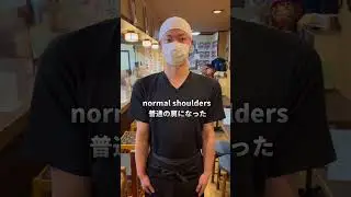 Drooping shoulders become normal shoulders by stacking 7 shoulder pads #shorts #japan #shoulder