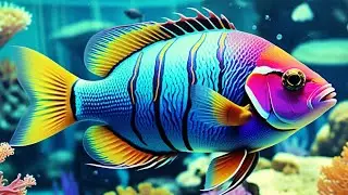 Aquarium 4K Ultra HD - Stunning Coral Reef Fish with Relaxing Meditation Music for Sleep #4kultrahd