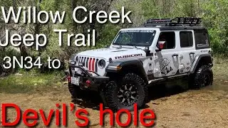 Willow Creek Jeep Trail 3N34 to Devil's hole Lake Arrowhead California in 4K UltraHD