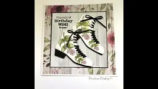 Stamps By Me Twinkling Toes Die Set - Birthday Card!