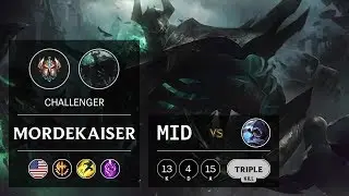 Mordekaiser Mid vs Talon - NA Challenger Patch 9.13