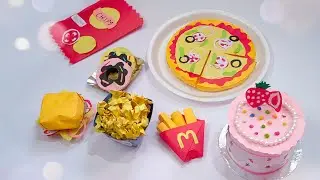 Diy Junk Food Play Set | homemade cute bakery set | diy miniature toy food set | namiraartgallery