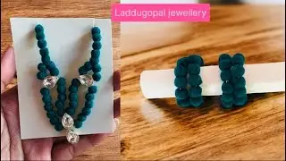&ldquo;New Winter-Special Laddugopal Jewellery Collection | Elegant Teal Velvet Mala Design&rdquo;