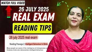 26 JULY REAL IELTS EXAM READING TIPS 2025 | Intelligent Behaviour in Birds  | IELTS Fever Reading