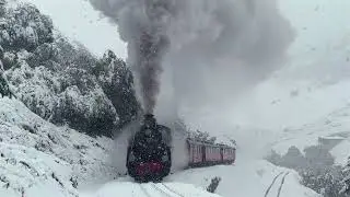 Die Furka-Dampfbahn  / The Furka Steam Train &mdash; Snowfall Surprise ❄️🚂🇨🇭