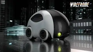 FUTURE CITY DESIGN - WIREFRAME ANIMATION