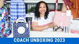 💗 UNBOXING the COACH DEMPSEY FILE BAG CROSSBODY IN SIGNATURE JACQUARD & TRUE PINK #coach #coachbag