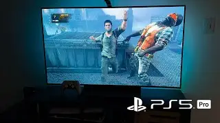 LG OLED C4 + Uncharted 3 PS5 Pro Gameplay 4K HDR | Govee TV Backlight 3