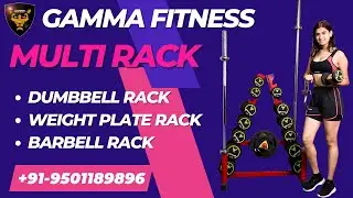 Buy Dumbbell Rack | Weight Plate Rack | Barbell Rack - All in One Gym Storage Rack | Gamma Fitness