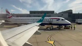 Air Dolomiti / Lufthansa Embraer E190 flight from Frankfurt (FRA) to London City (LCY) airport