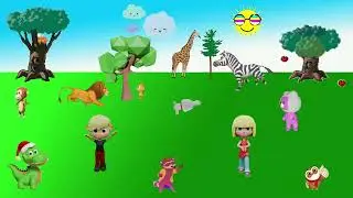 Dennis and Emma&rsquo;s Animal Safari Song | Wonder Star Kids #001 | Nursery Rhymes |New English Kid Songs