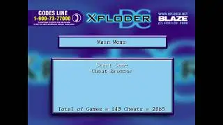 Xploder DC - Sega Dreamcast - Intro & Title Screen
