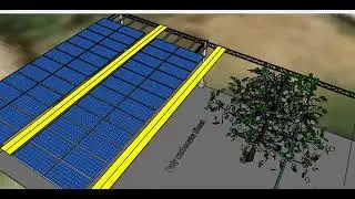 Shadow analysis carport Solar Power Plant