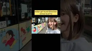 REAL SHINCHAN SCHOOL BUS!? 😨😨 #indian #japan #shinchan #cartoon #hindi #shorts #funny #school