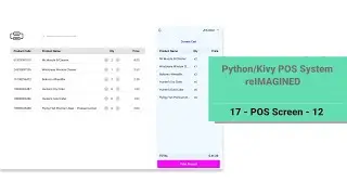 Python/Kivy POS System v2: 17 - POS Screen 12