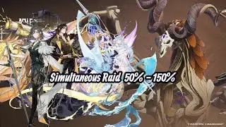 Ash Echoes - Simultaneous Raid - Grimoire of Asthala - 50% - 150% - F2P Electro Team